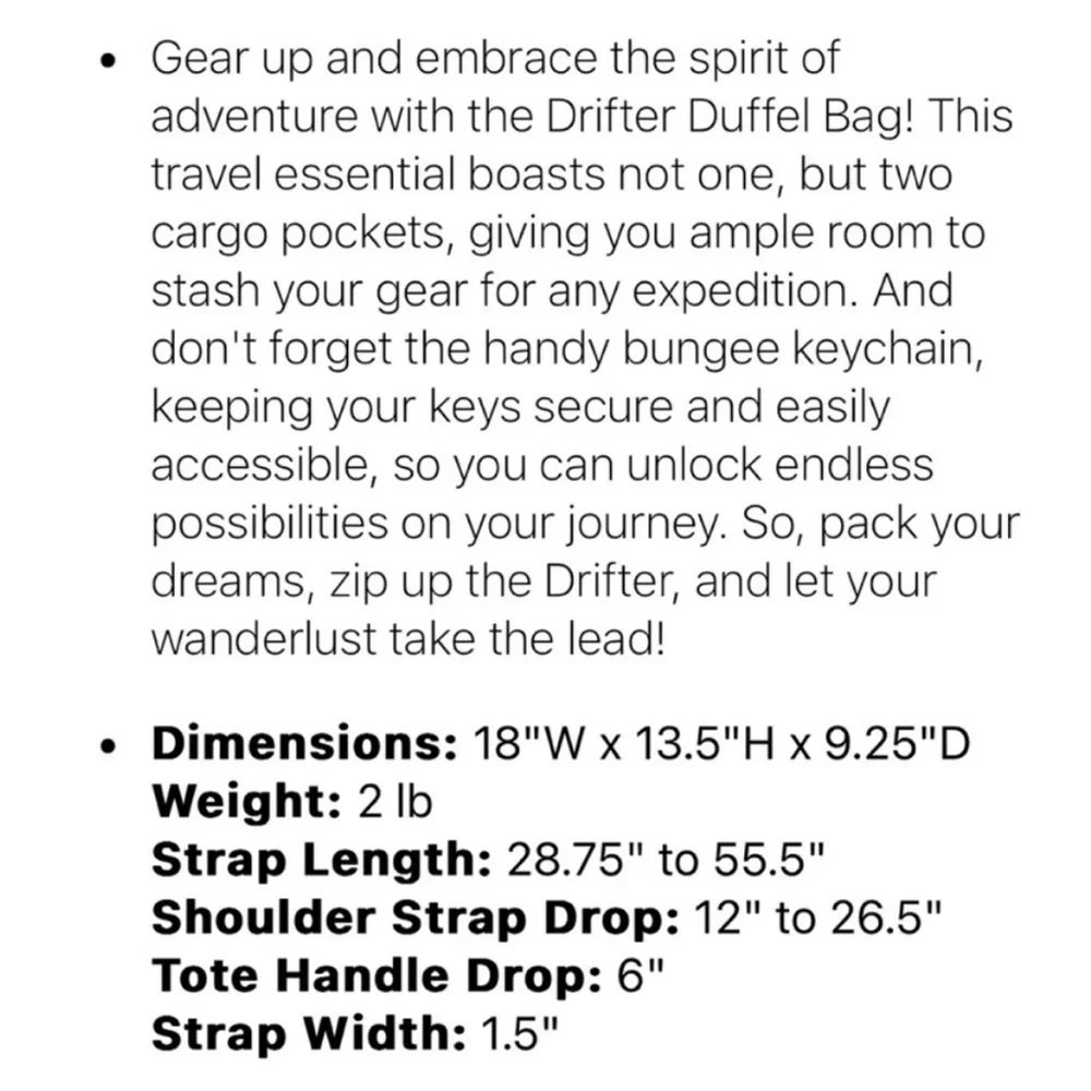 NWT Lug Drifter 2 Duffel Bag in Açaí Berry - Picture 9 of 10